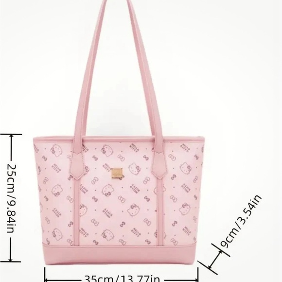 Sanrio Hello Kitty Pink Monogram Tote. Includes Dust bag.  7.87” X 7.87” NWT - Picture 6 of 7